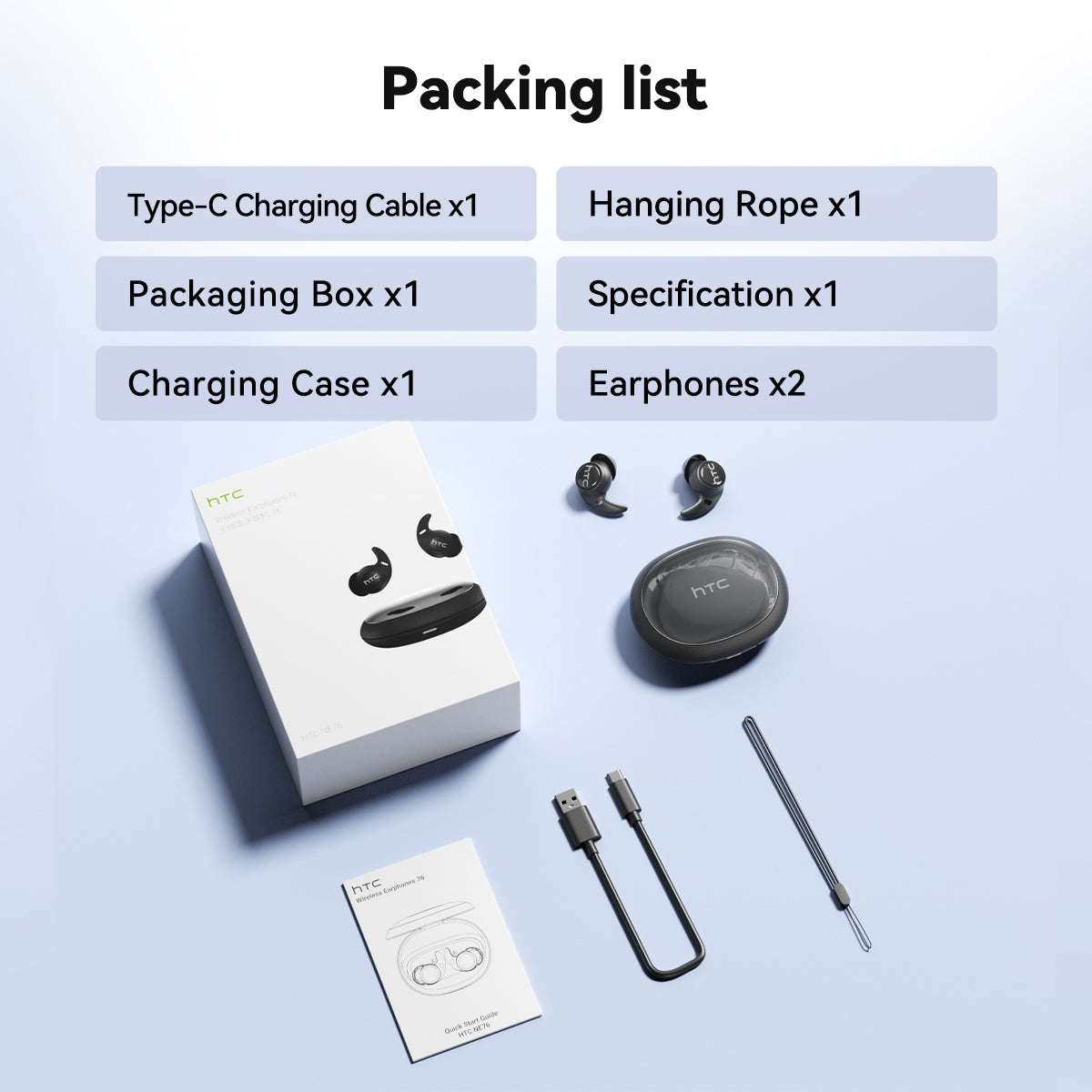 HTC NE76 Wireless Sleep Earbuds