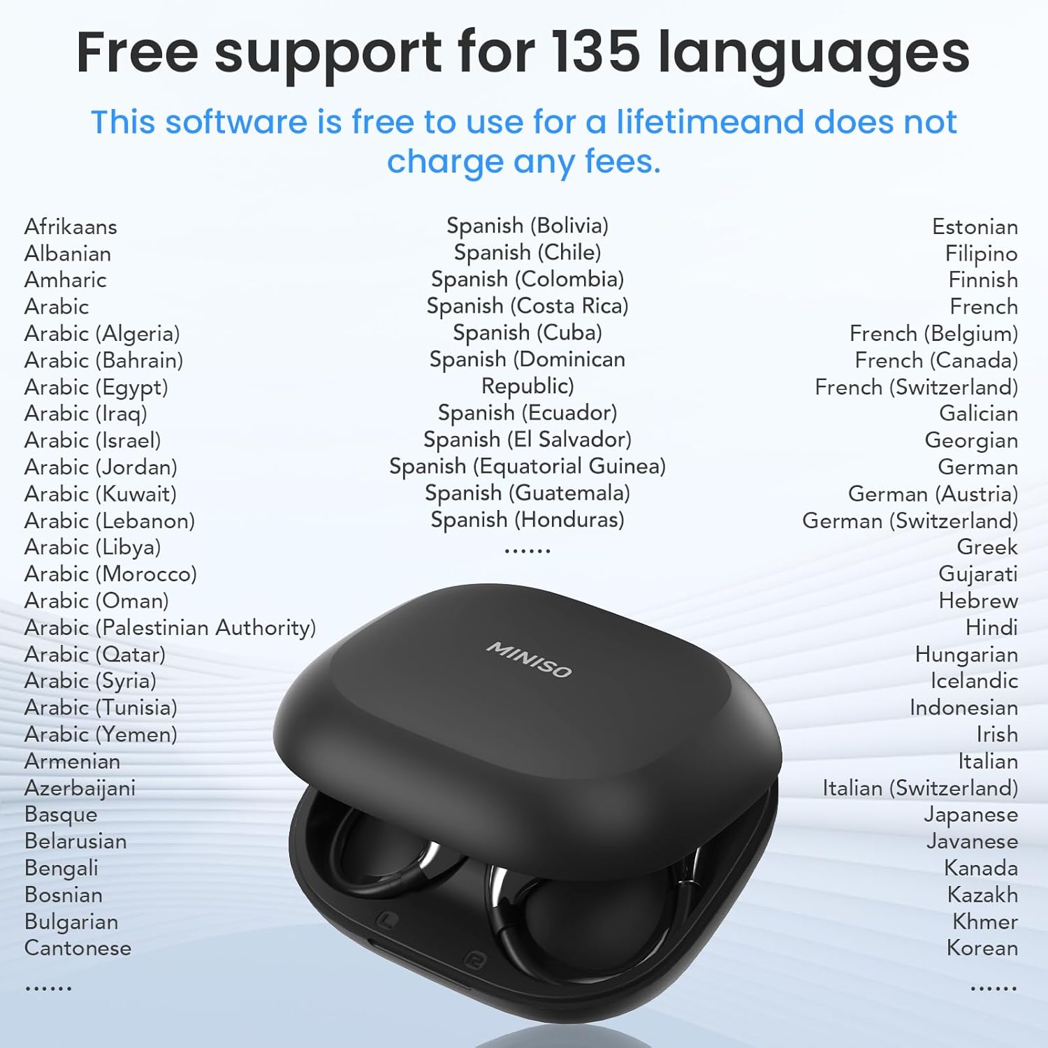 MINISO X33 AI Translation Earbuds