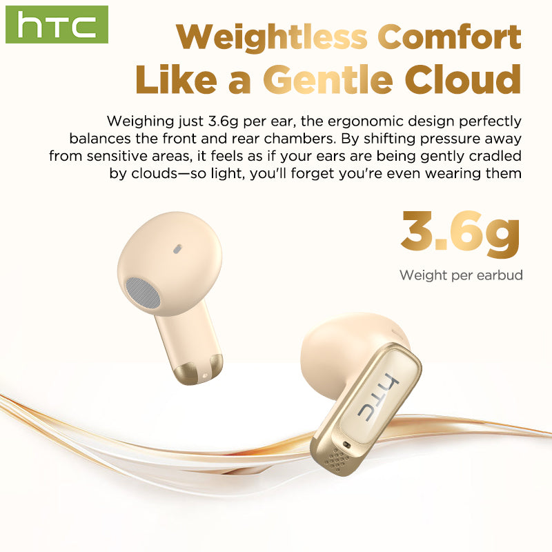 HTC NE72 Bluetooth 6.0 Wireless Earbuds with LED Display