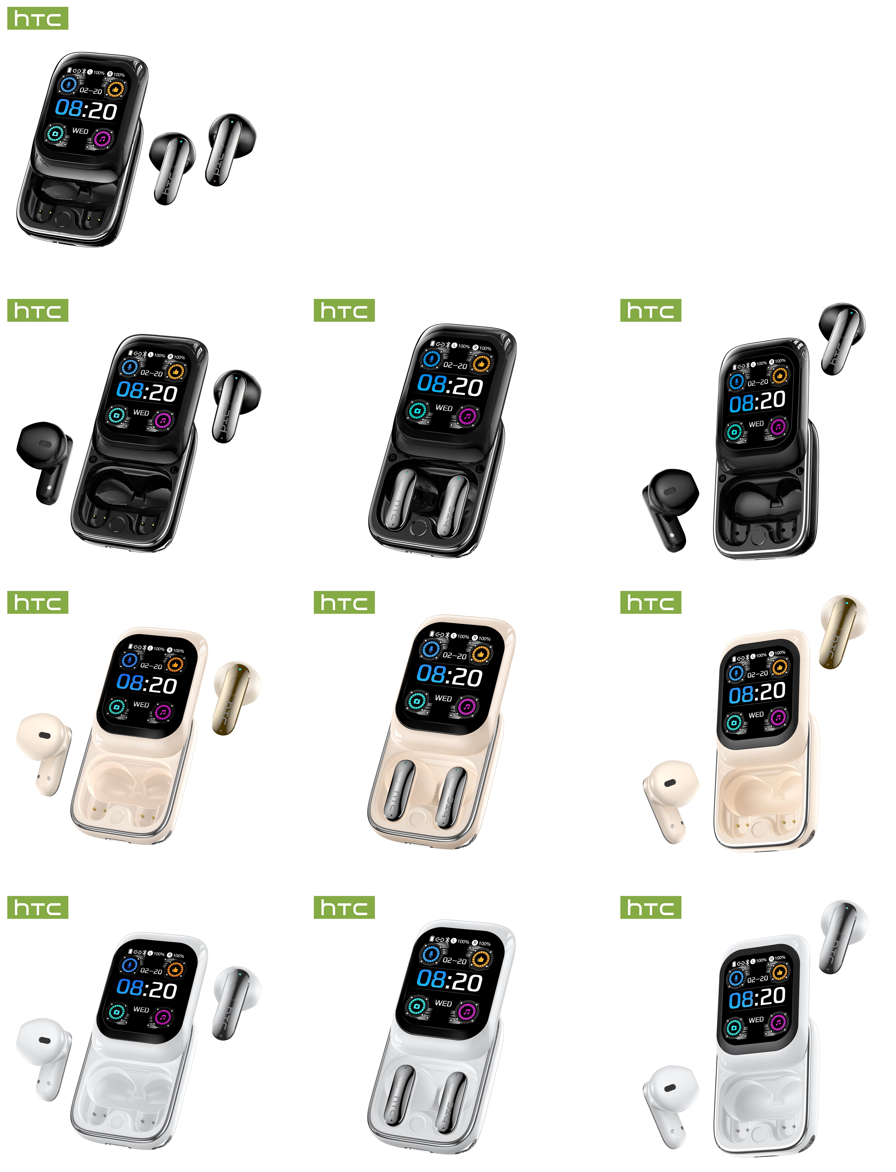 HTC NE46 + HTC NE48 AI Translation Earbud Set