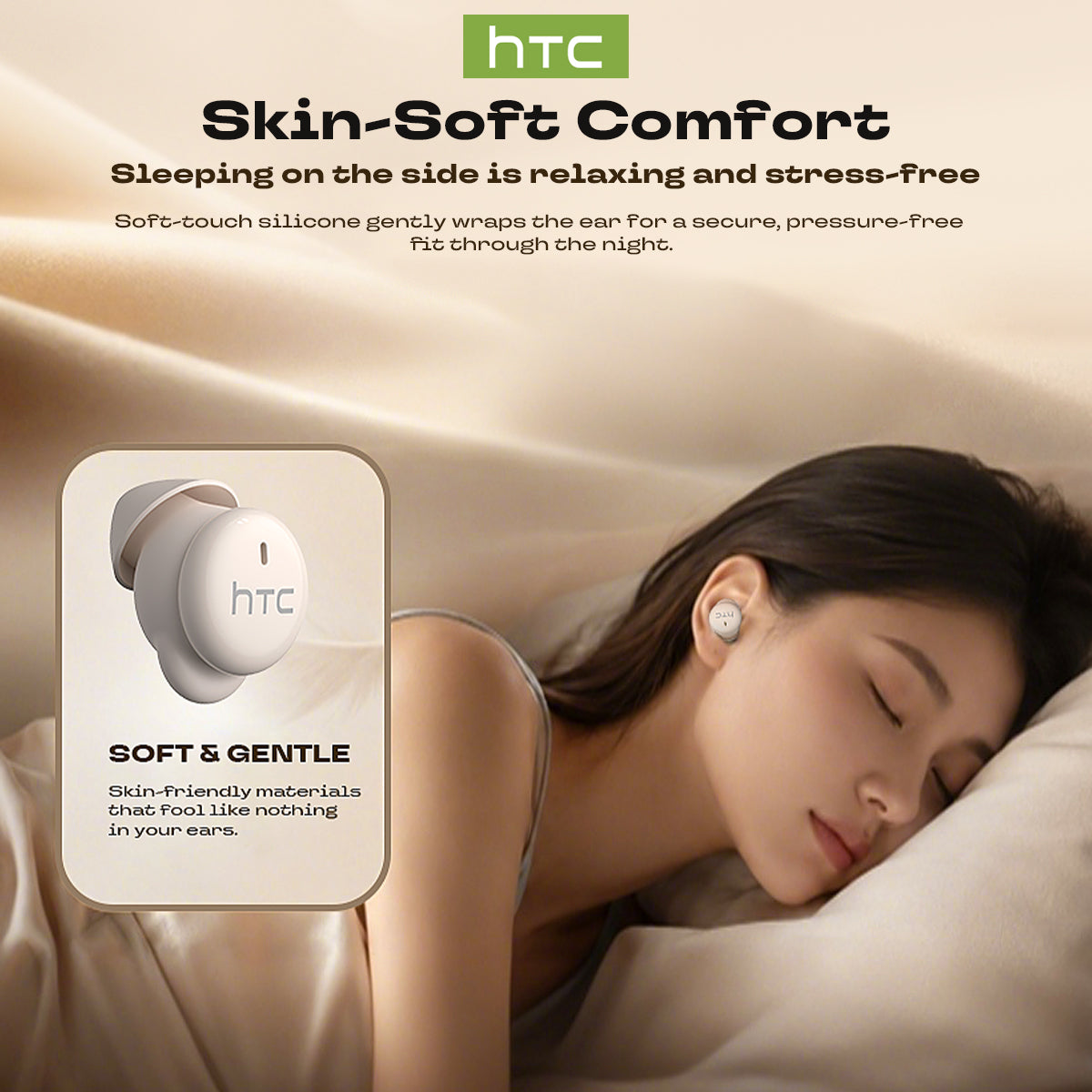 HTC NE92 Ultra-Light Bluetooth 6.0 Sleep Earbuds