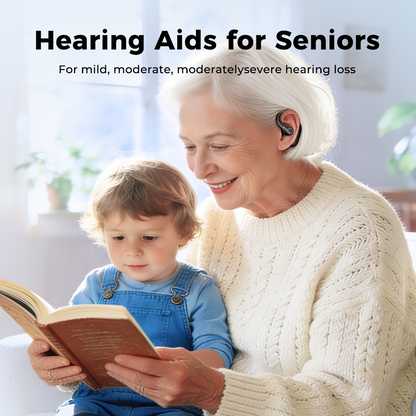 VOULAO F-Aid Bluetooth OTC Hearing Aids with AI Speech Enhancement