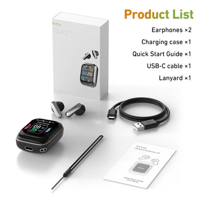 HTC NE48 +HTC NE20 AI Translation Earbud Set