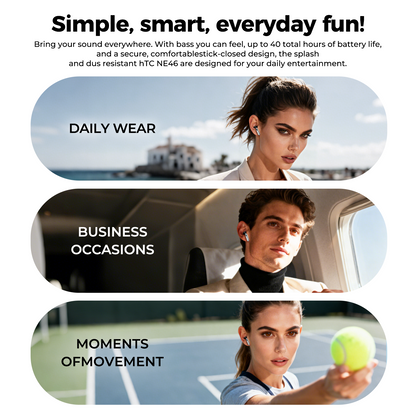 HTC NE46 Heart Rate Bluetooth Headphones