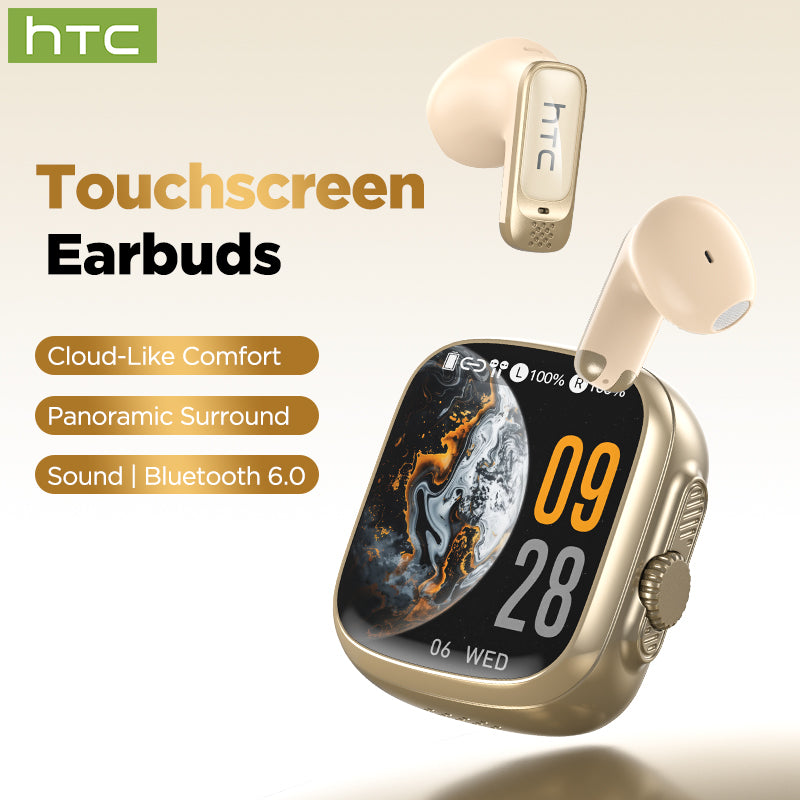 HTC NE72 Bluetooth 6.0 Wireless Earbuds with LED Display