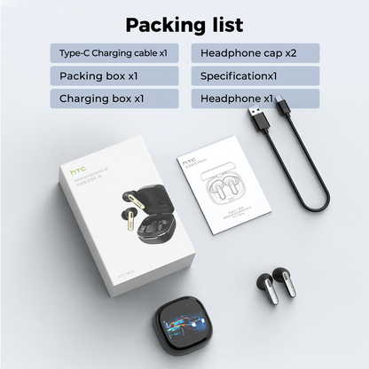 HTC NE46 + HTC NE48 AI Translation Earbud Set