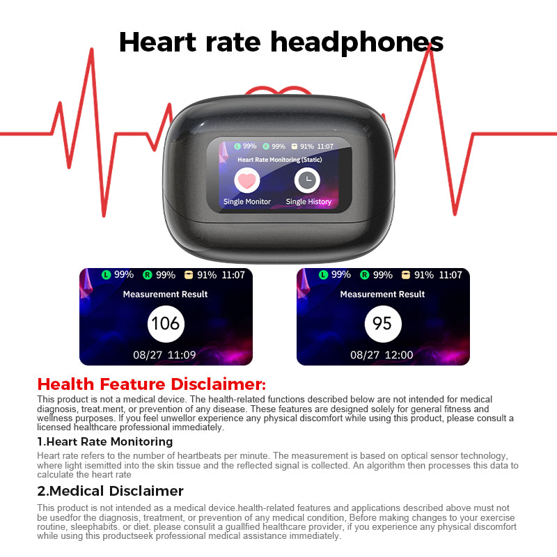 HTC NE41 Heart Rate Bluetooth Headphones