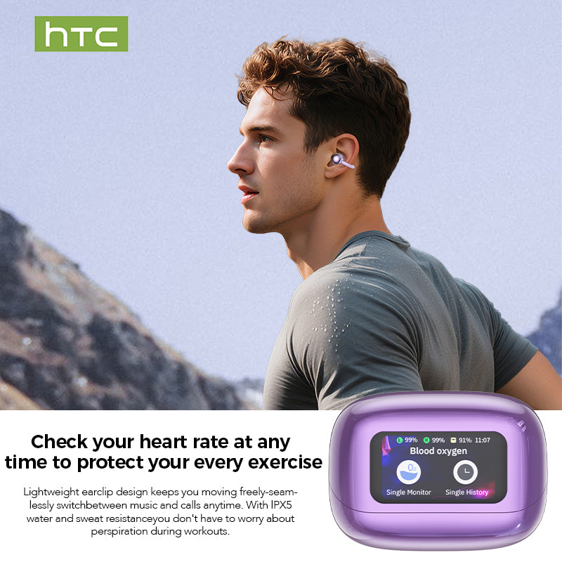 HTC NE41 Heart Rate Bluetooth Headphones
