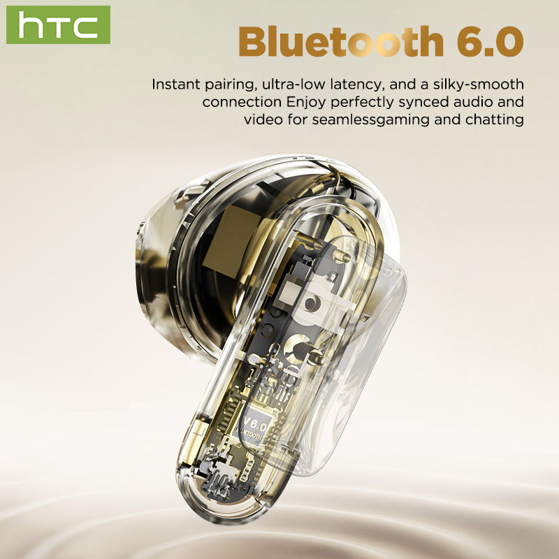 HTC NE72 Bluetooth 6.0 Wireless Earbuds with LED Display
