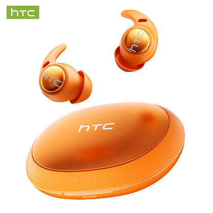 HTC NE76 white Bluetooth sleep earbuds designed for comfortable wireless listening and restful sleep